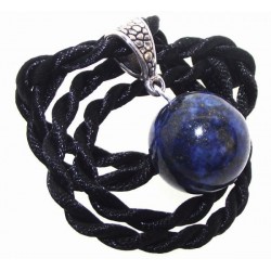 18mm Lapis Lazuli Gemstone Sphere Pendant